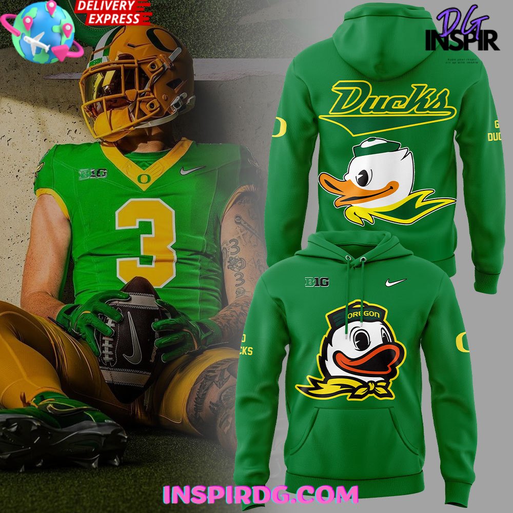 Oregon Ducks Uniform Green Ducks Special Hoodie Gift For Sport Music Fans