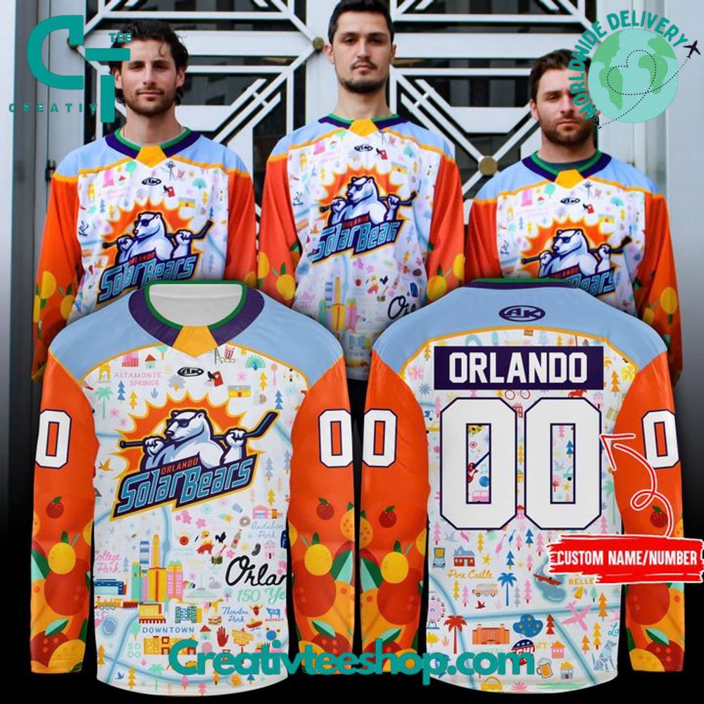 Orlando Solar Bears 150 Years of Collection Special Hockey Jersey