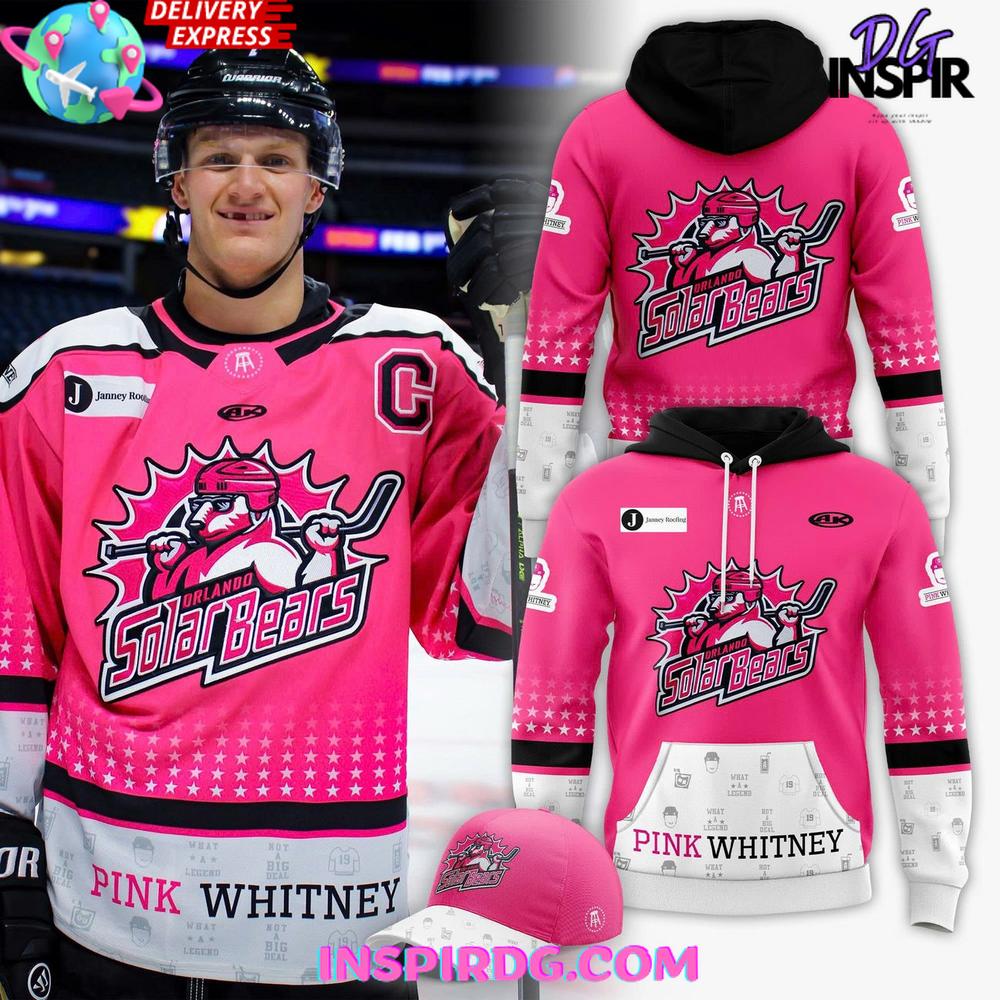 Orlando Solar Bears x Pink Whitney 2025 Limited Edition Hoodie Gift For Sport Music Fans