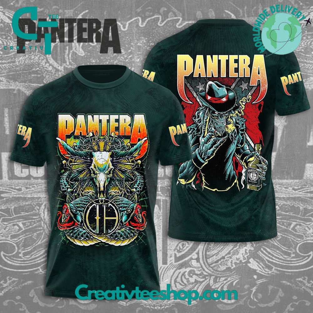 Pantera Band Green T-Shirt