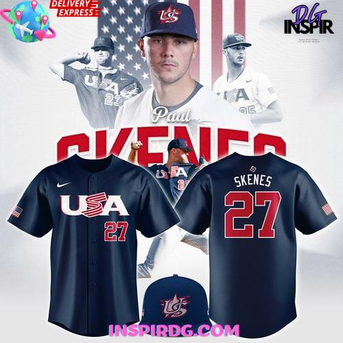 Paul Skenes USA Team World Baseball Classic 2026 Navy Jersey