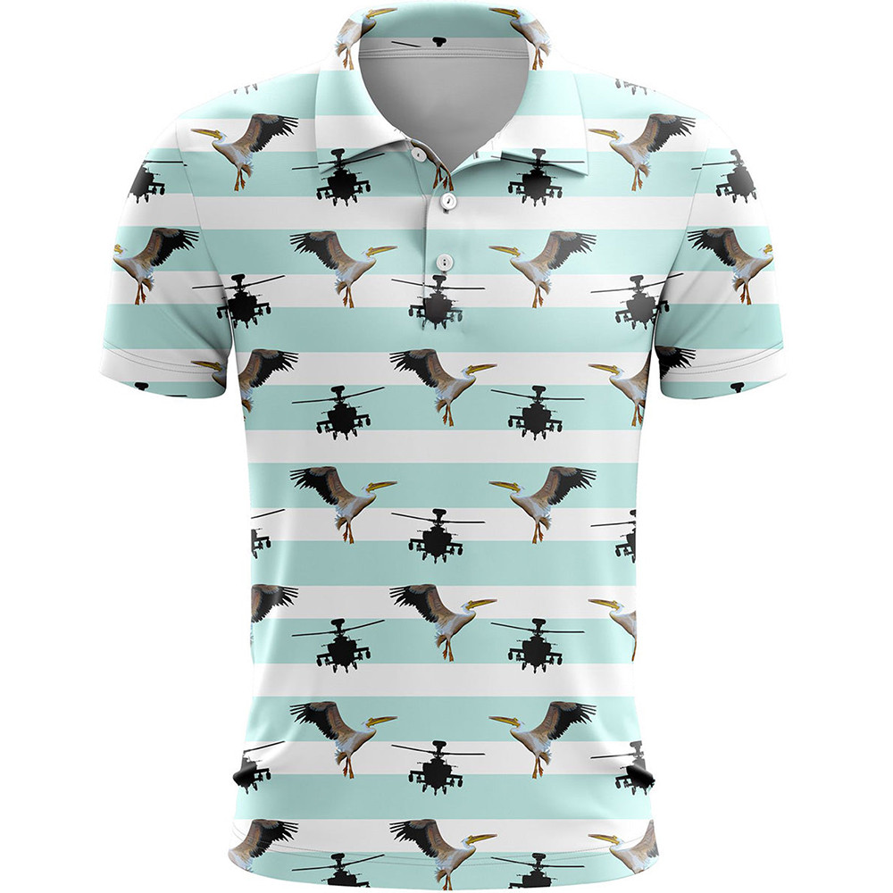 Pelicans And Apache Golf Polo Shirt Fathers Day Gift From Daughter