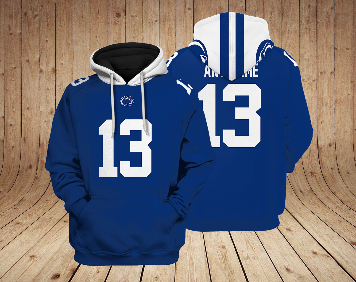 Penn State Nittany Lions NCAA Custom 3D Hoodie BL3708325
