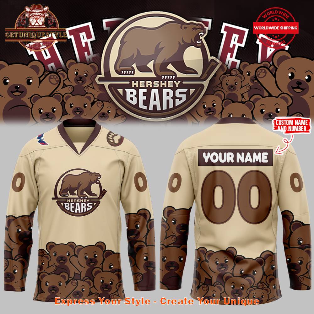 Personalization Hershey Bears Jersey 2024