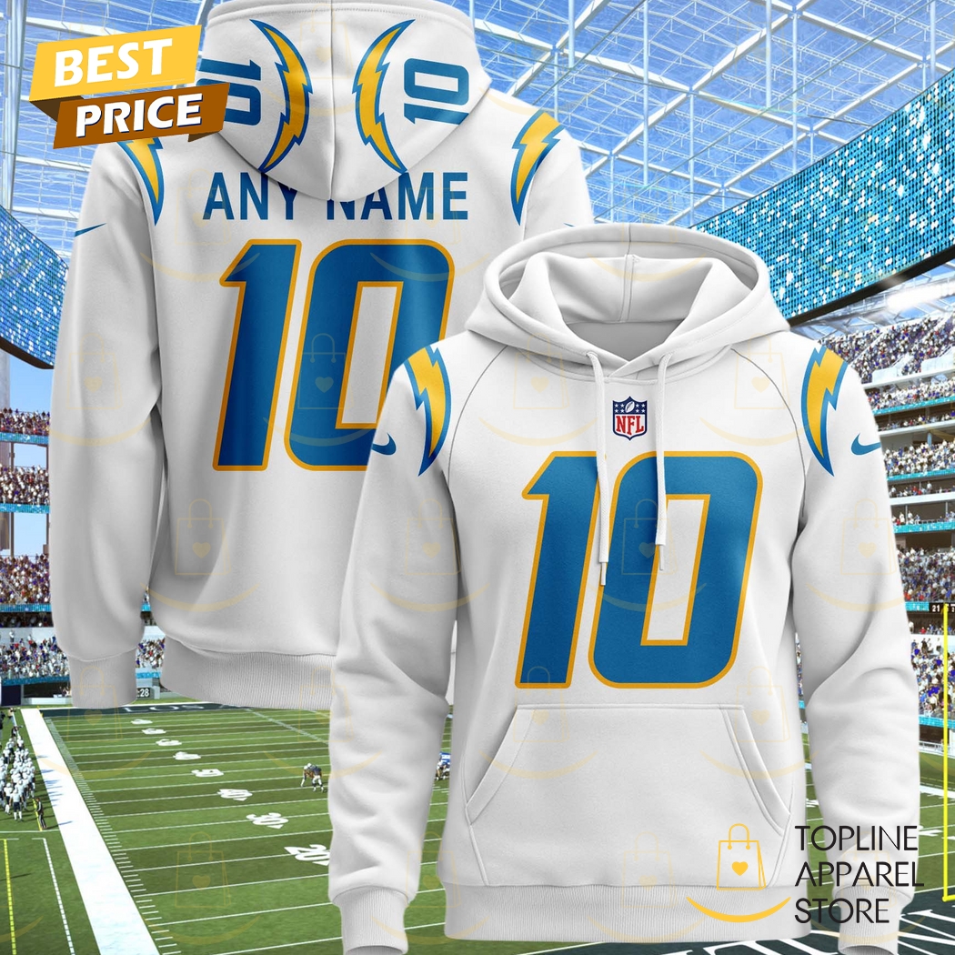 Personalized 2025 Los Angeles Chargers Design Hoodie - White Gift For Sport Music Fans