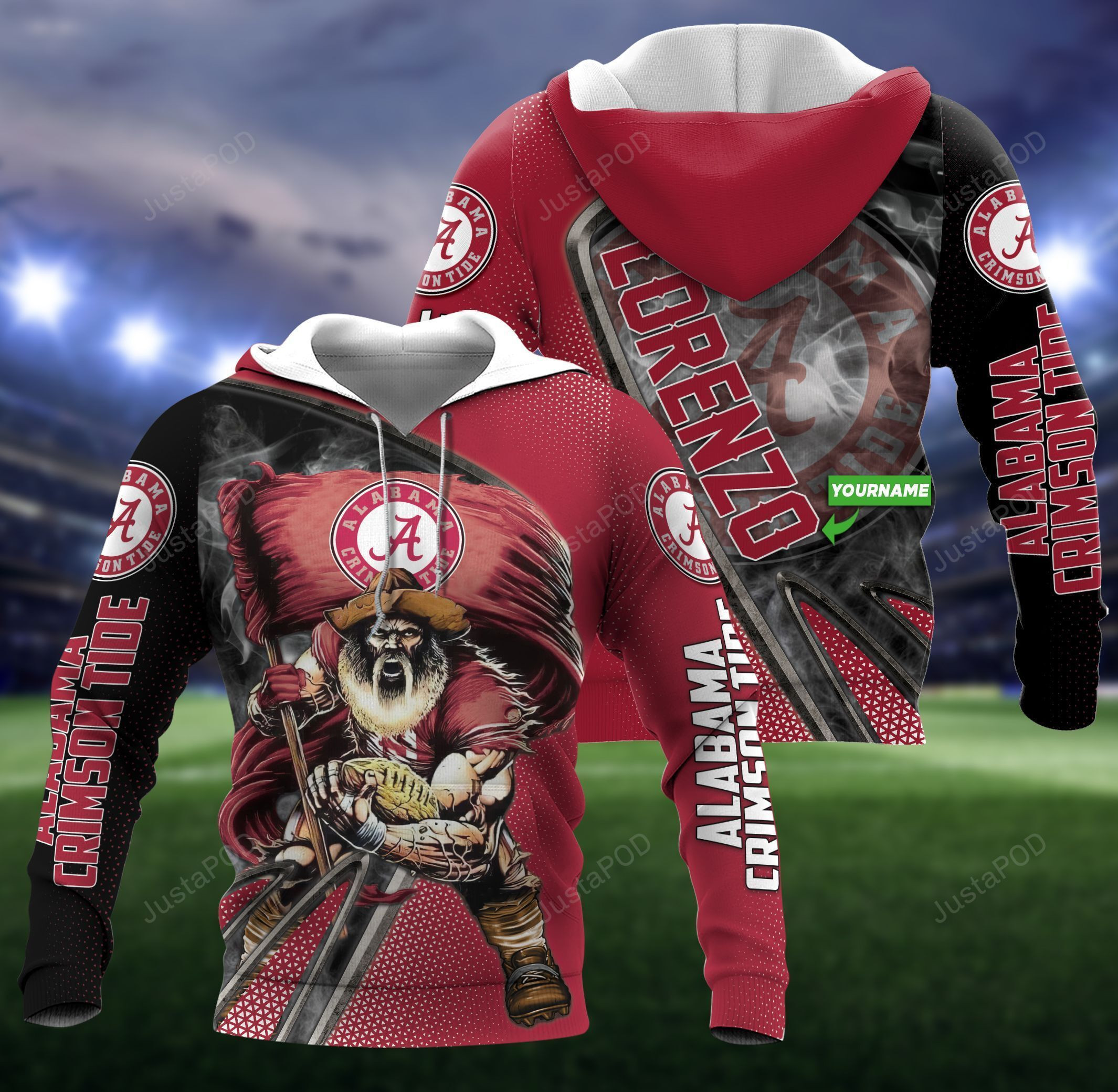 Personalized Alabama Crimson Tide Hoodie  Zip Hoodie Version 2529