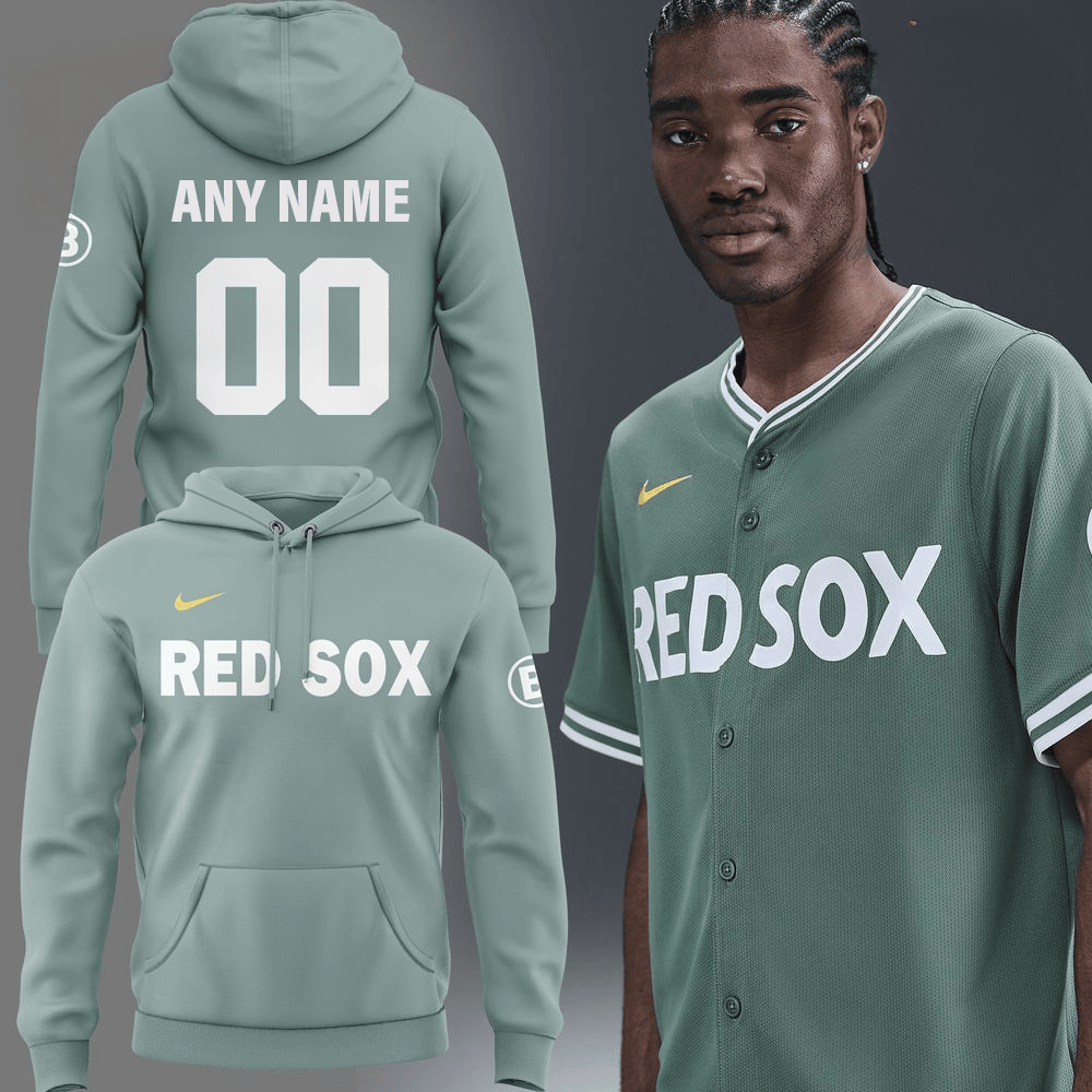 Personalized Boston Red Sox City Connect Hoodie Boston Red Sox Merch Dad Fathers Day Gifts