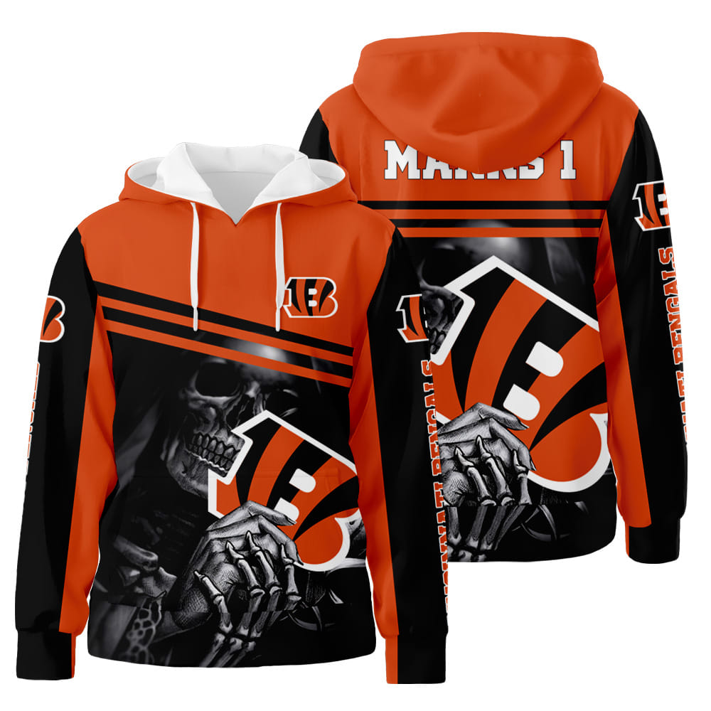 Personalized Cincinnati Bengals 3D All Over Print Hoodie Zip-Up Hoodie