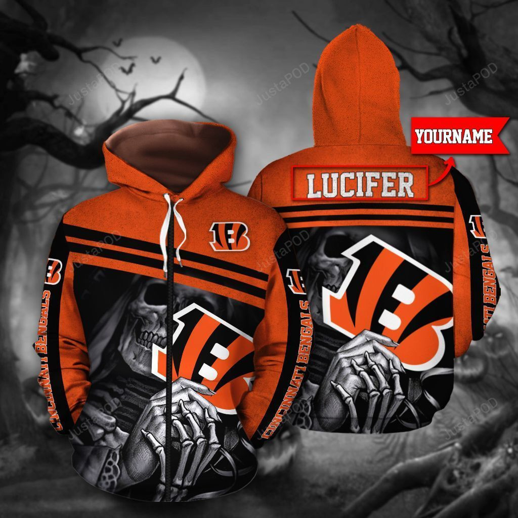 Personalized Cincinnati Bengals Hoodie Zip Hoodie