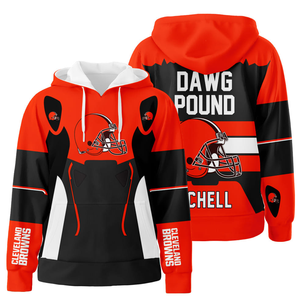 Personalized Cleveland Browns 3D All Over Print Hoodie Zip-Up Hoodie