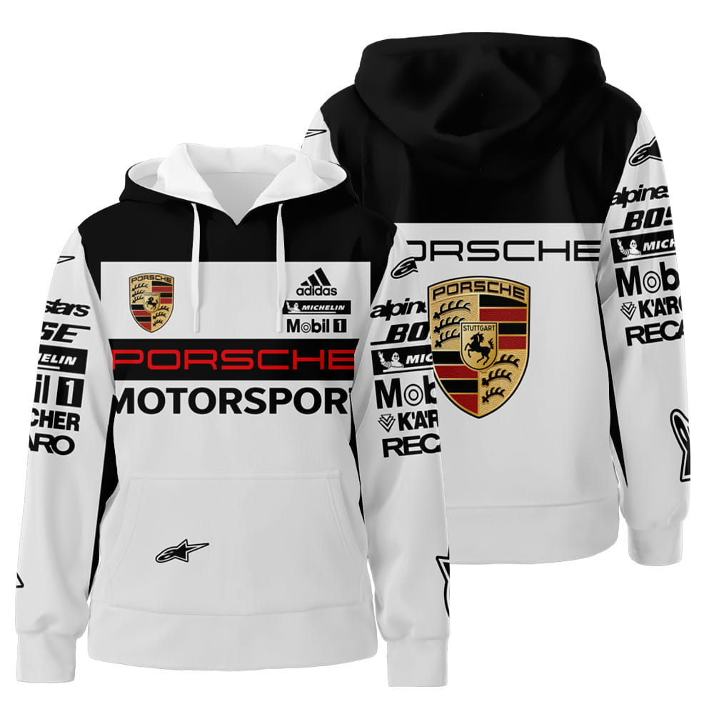 Personalized Custom Name Porsche Motorsport For Unisex 3D All Over Print Hoodie Zip-Up Hoodie