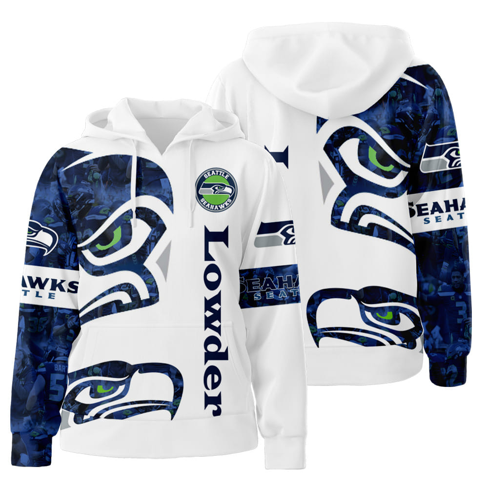 Personalized Custom Name Seattle Seahawks Ver 3 3D All Over Print Hoodie Zip-Up Hoodie