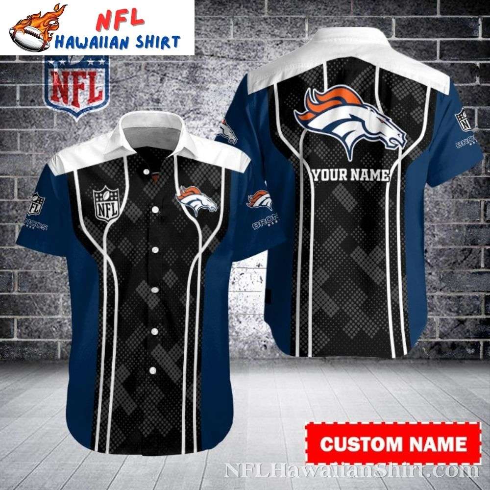 Personalized Denver Broncos NFL Panel Hawaiian Shirt Gift For Sport Music Fans