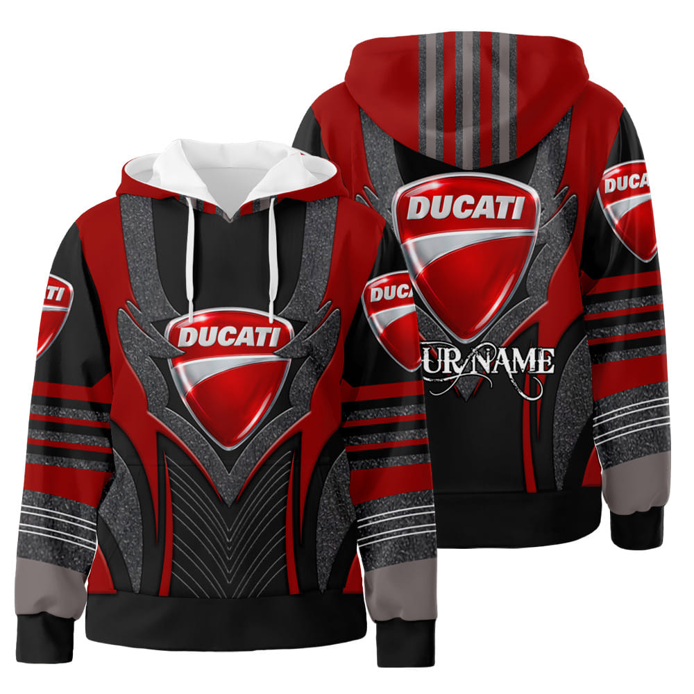 Personalized Ducati 3D All Over Print Hoodie Zip-Up Hoodie