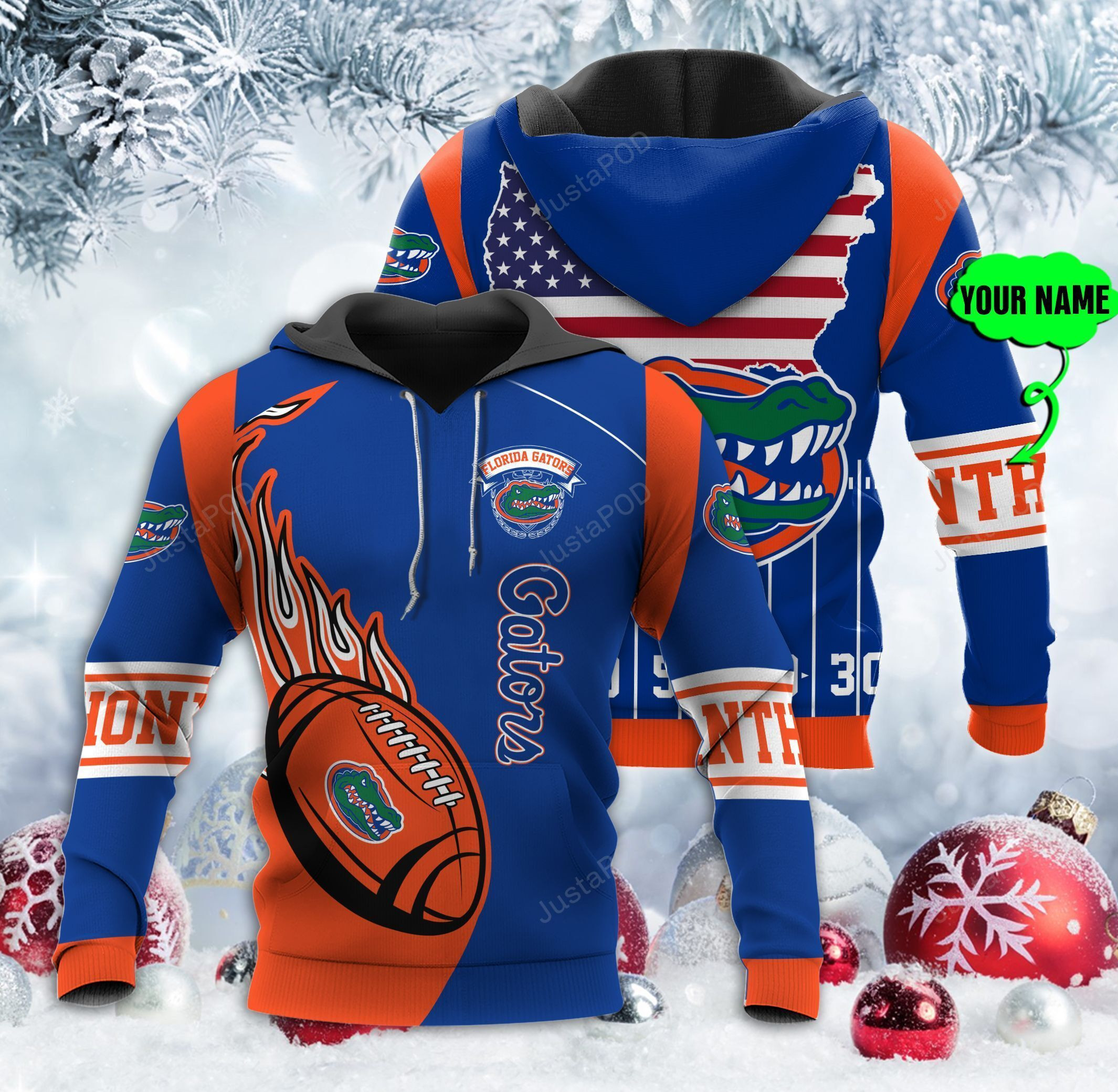 Personalized Florida Gators Hoodie  Zip Hoodie Style 877 Gift For Sport Music Fans