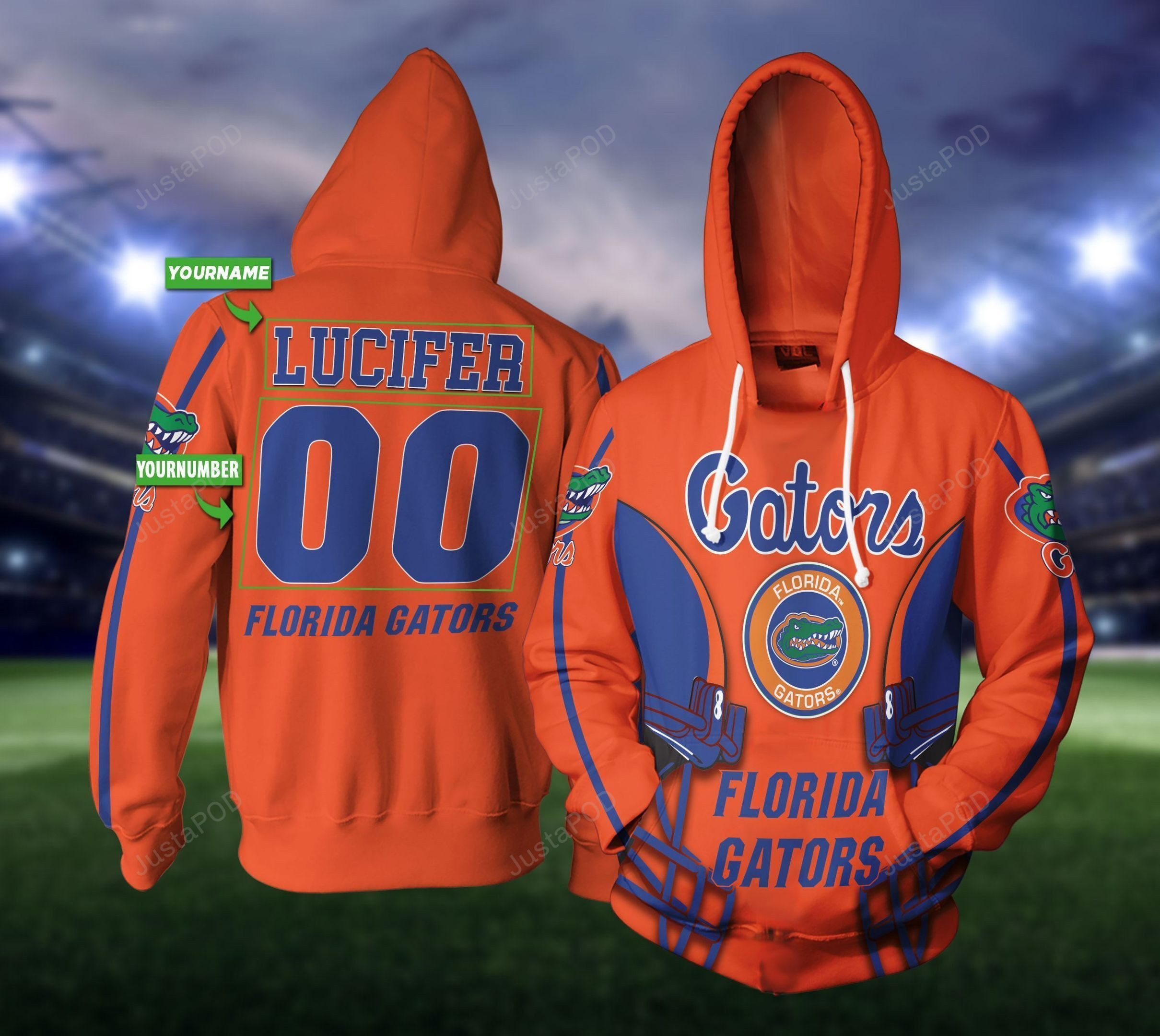 Personalized Florida Gators Hoodie  Zip Hoodie Version 803