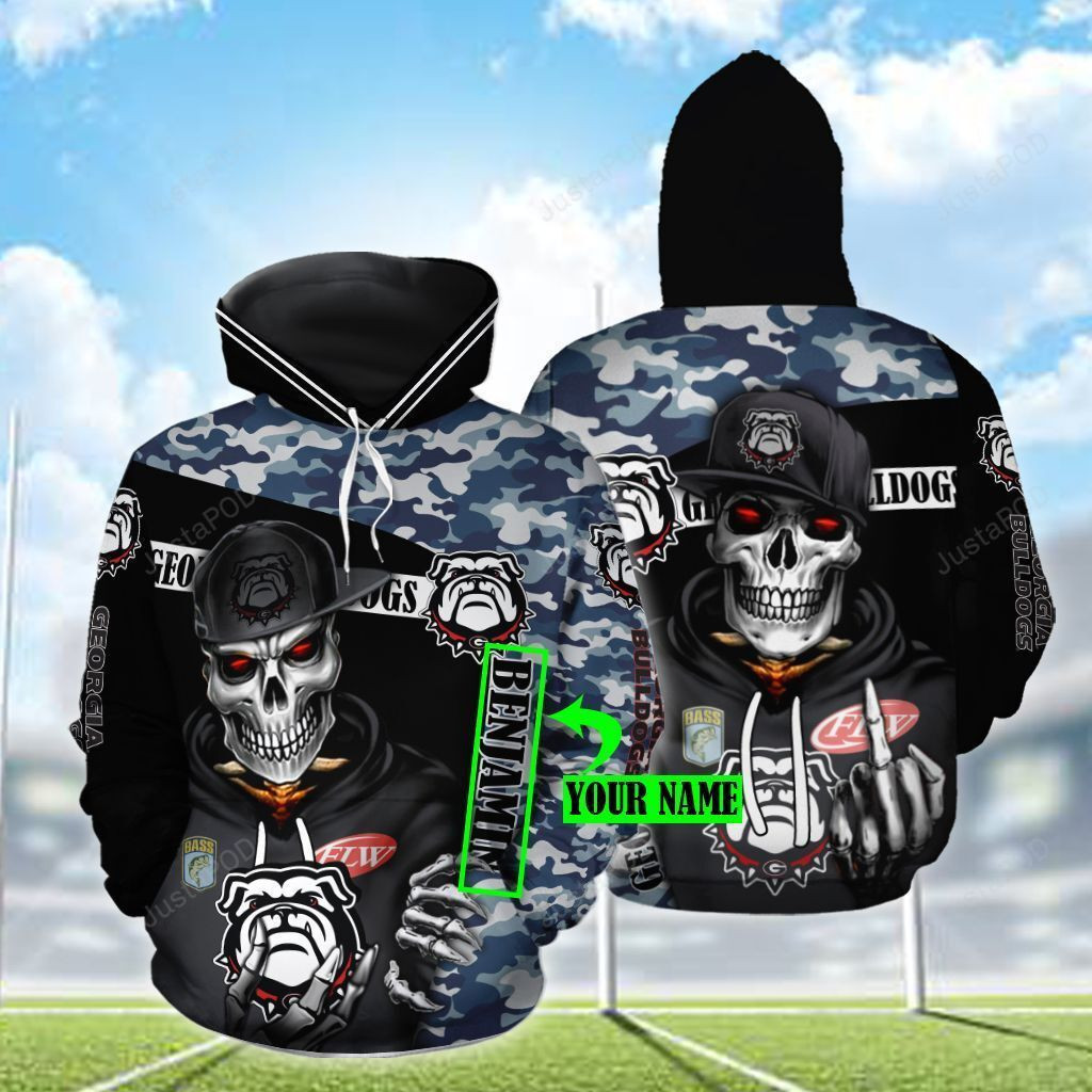 Personalized Georgia Bulldogs Hoodie  Zip Hoodie Version 1093
