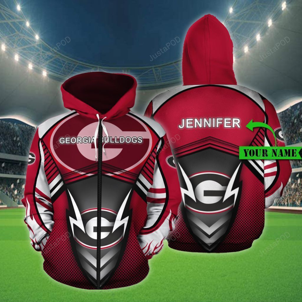 Personalized Georgia Bulldogs Hoodie  Zip Hoodie Version 849