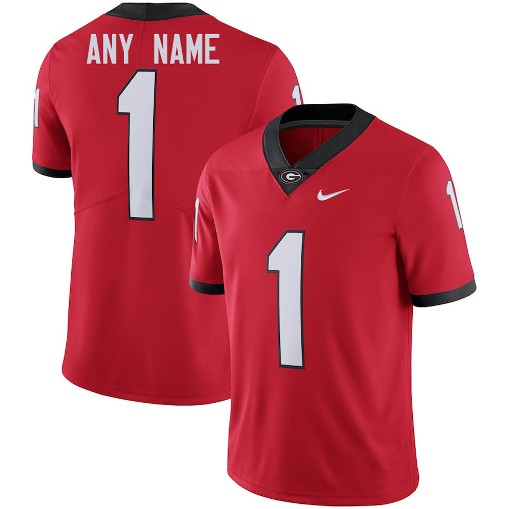Personalized Georgia Bulldogs Red Jersey Unique Gifts For Football Fans