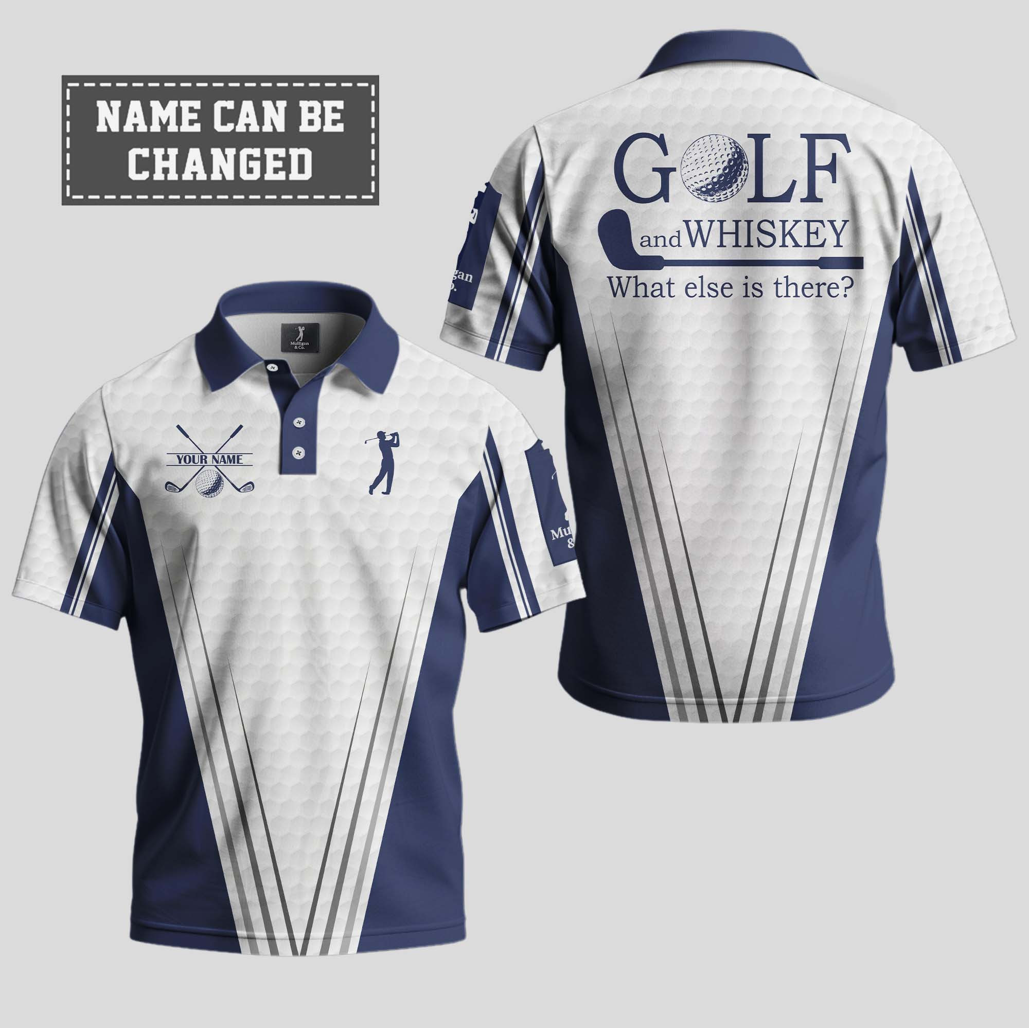 Personalized Golf And Whiskey What Else Is There Polo Shirt Cool Gifts For Golfers