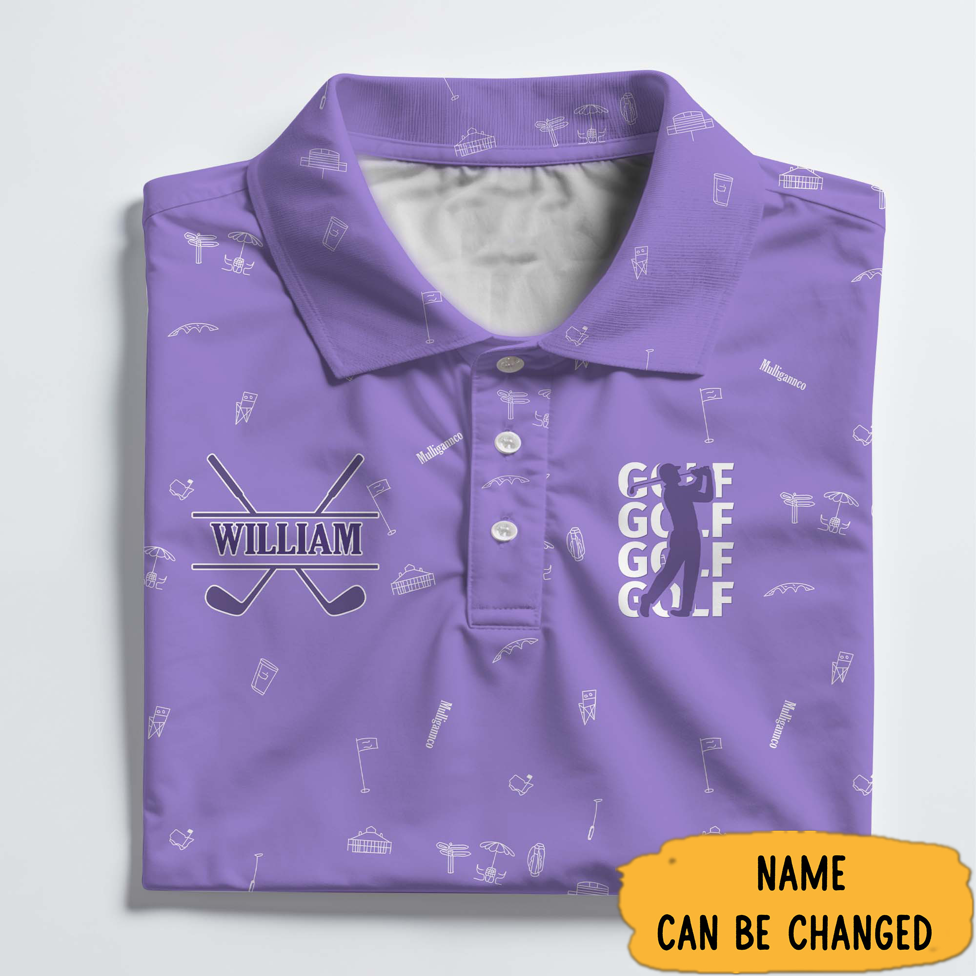 Personalized Golf Polo Shirt Gift For Golfer Dad