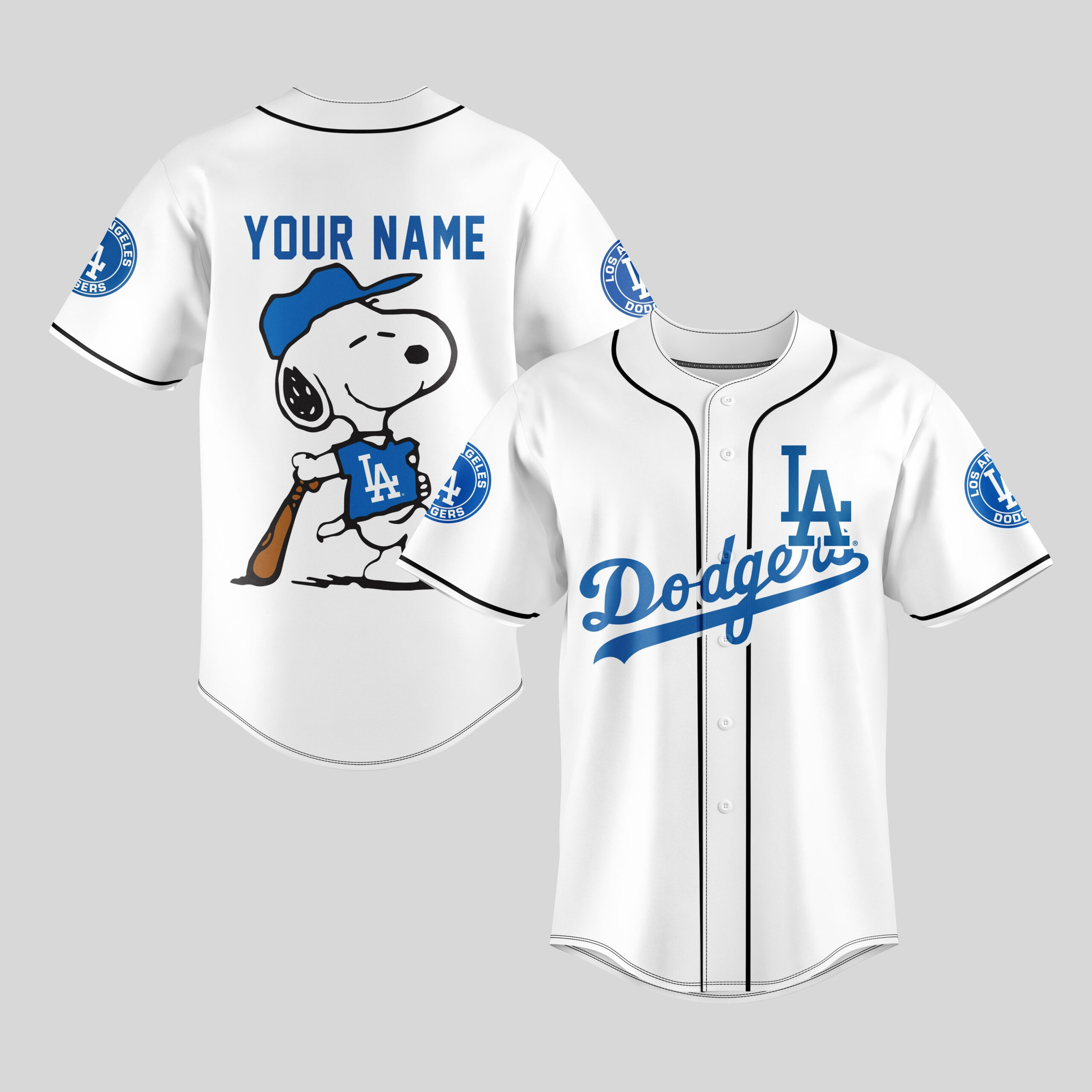 Personalized Gorgeous Los Angeles Dodgers MLB Jersey Best Gifts For Baseball Fans