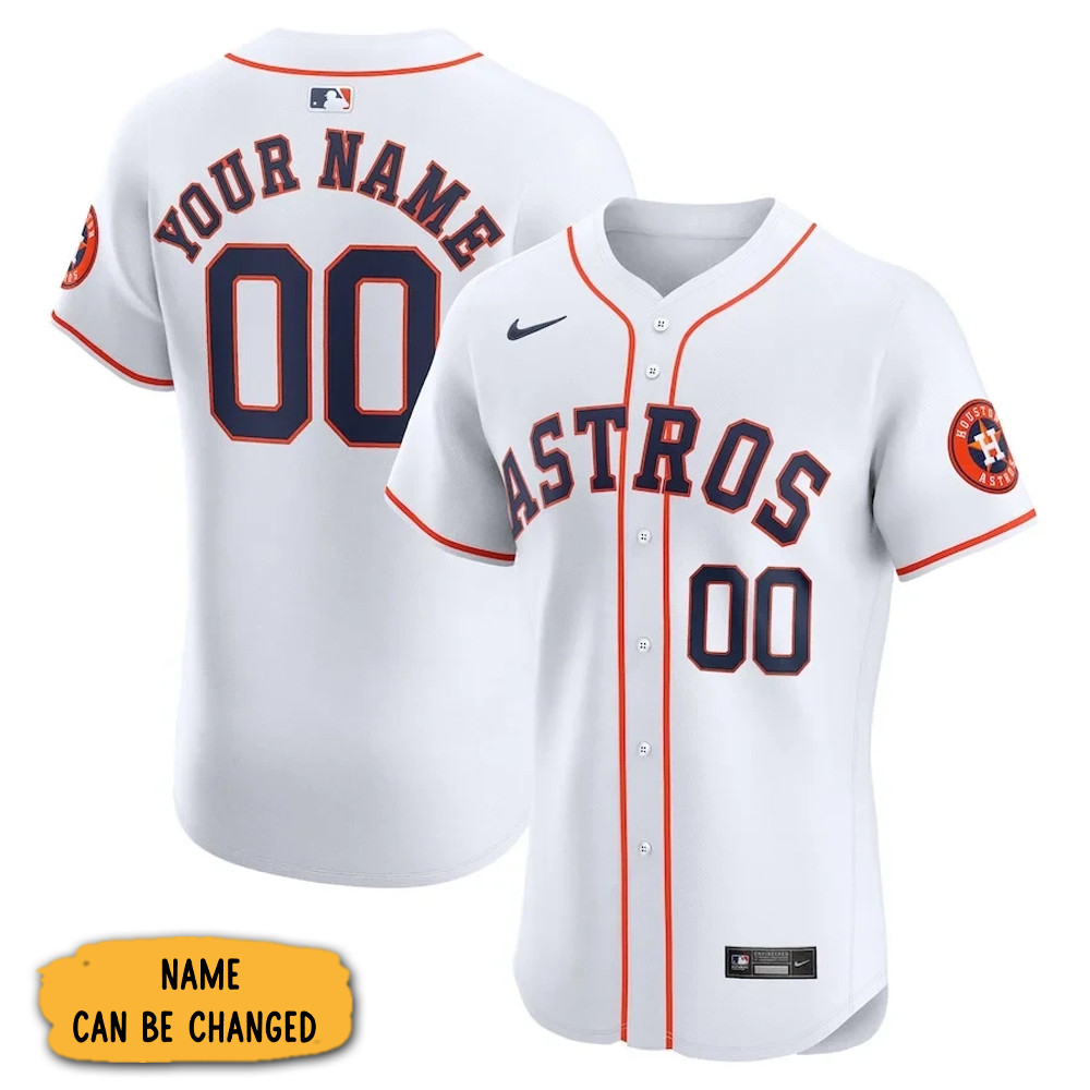 Personalized Houston Astros Home Elite Jersey Best Gifts For Baseball Lovers