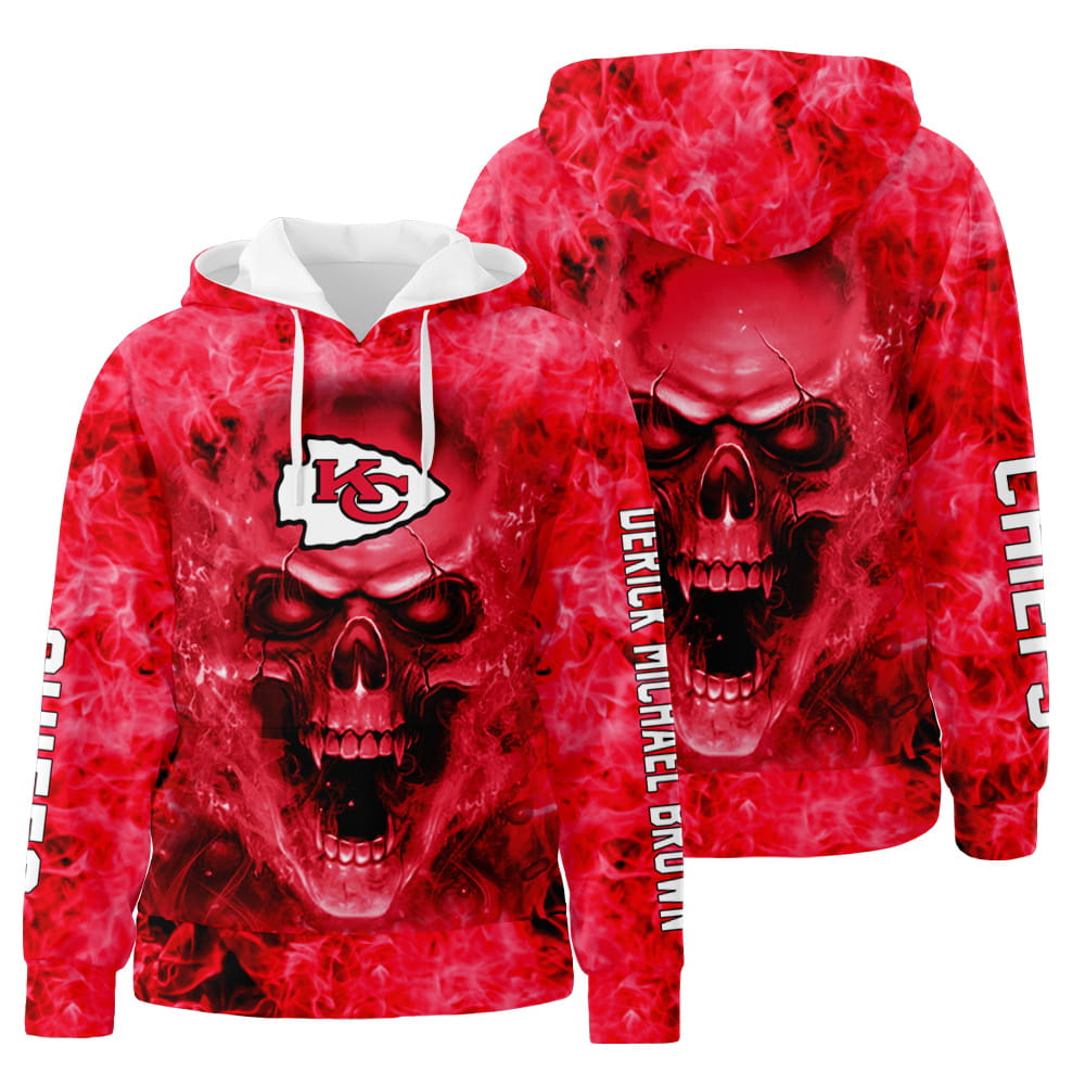 Personalized Kansas City Chiefs 3D All Over Print Hoodie Zip-Up Hoodie