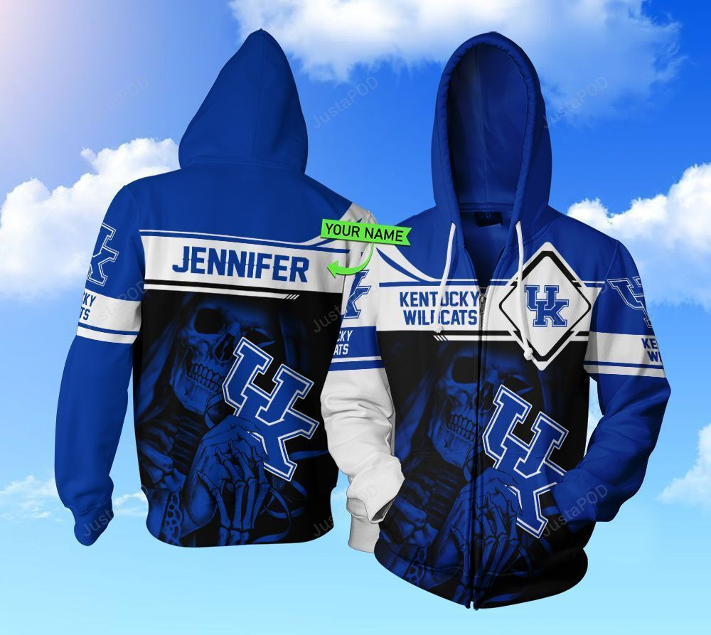 Personalized Kentucky Wildcats Football Hoodie  Zip Hoodie