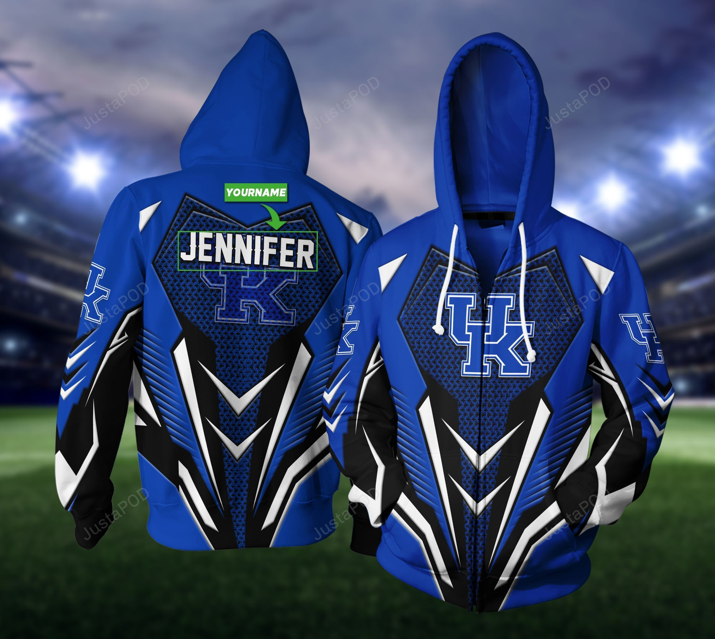 Personalized Kentucky Wildcats Hoodie  Zip Hoodie Version 2356