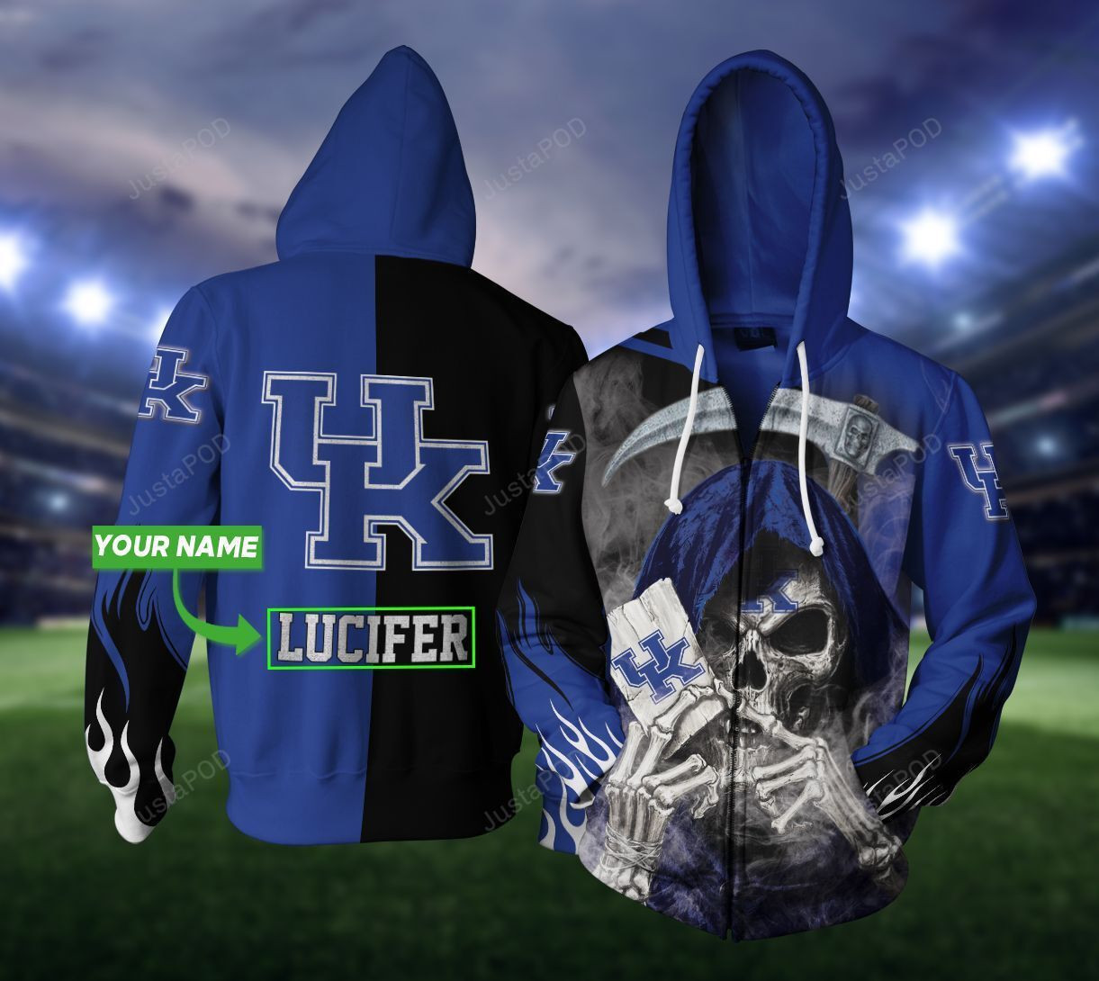 Personalized Kentucky Wildcats Hoodie  Zip Hoodie Version 824