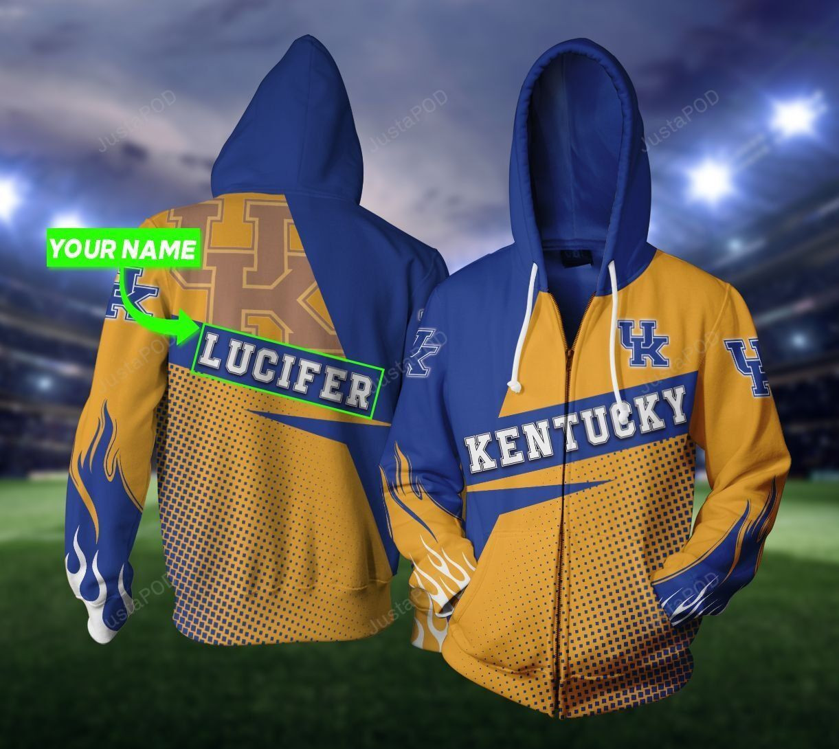 Personalized Kentucky Wildcats Hoodie  Zip Hoodie Version 862