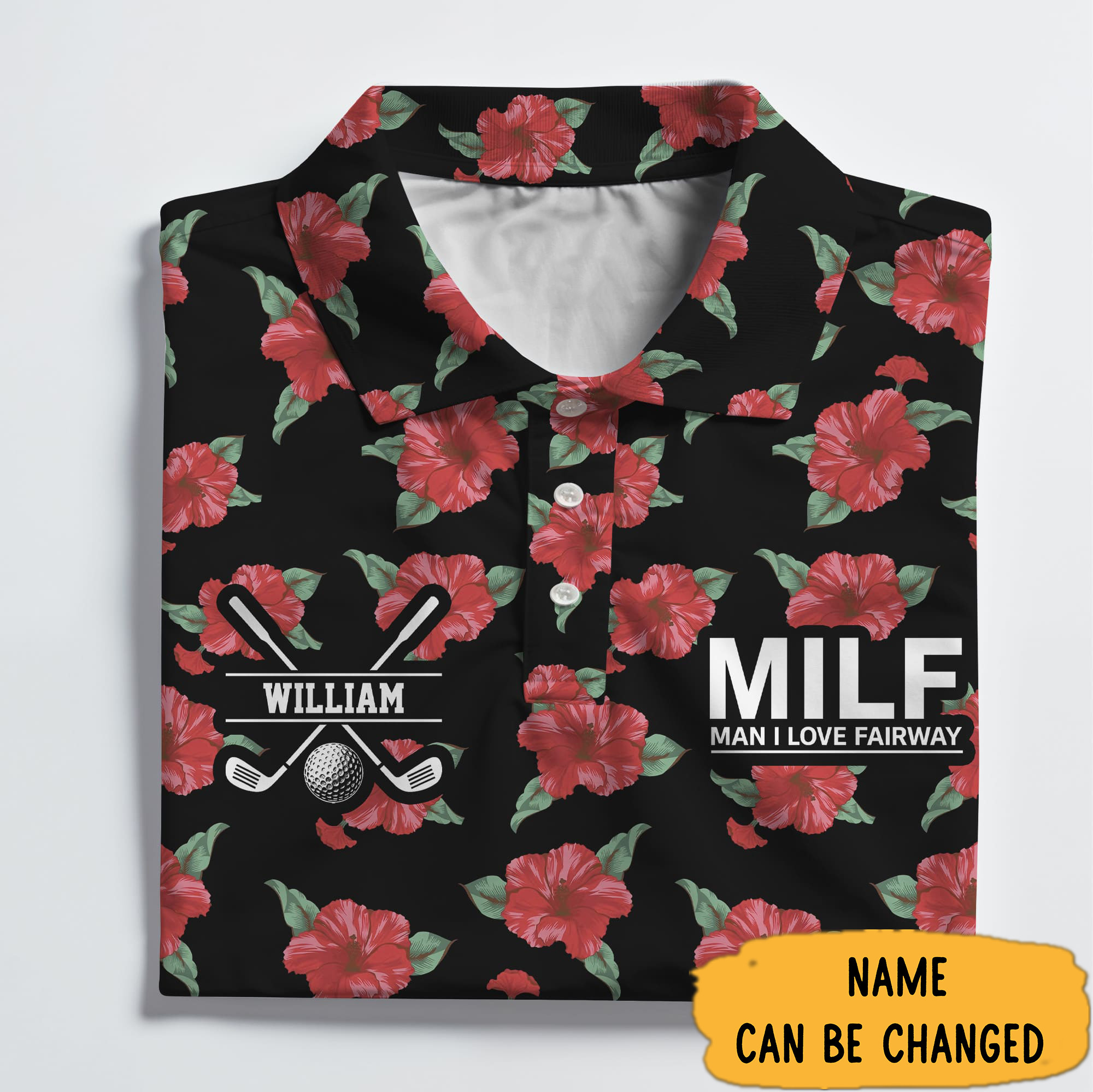 Personalized Milf Man I Love Fairway Polo Shirt Golf Gift Ideas For Men