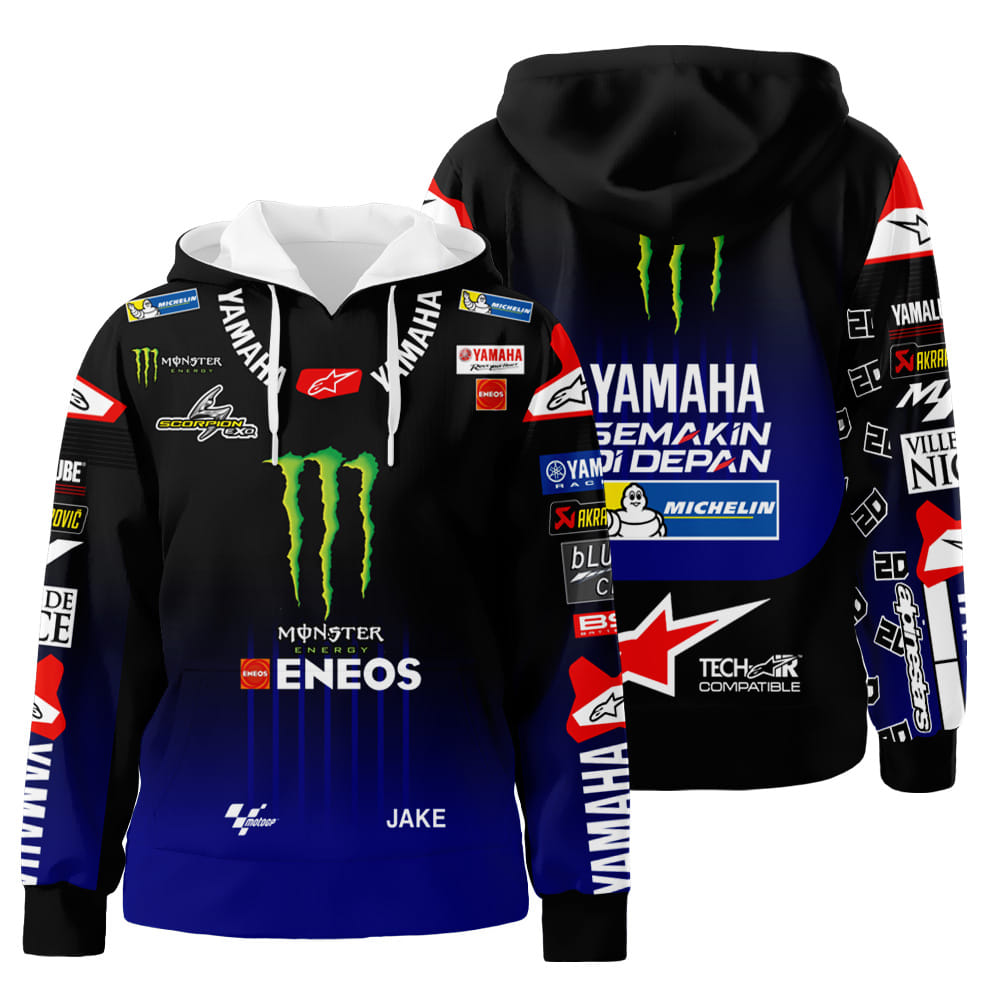 Personalized Monster Energy Eneos Branded Unisex 3D All Over Print Hoodie, Zip-Up Hoodie Gift For Sport Music Fans