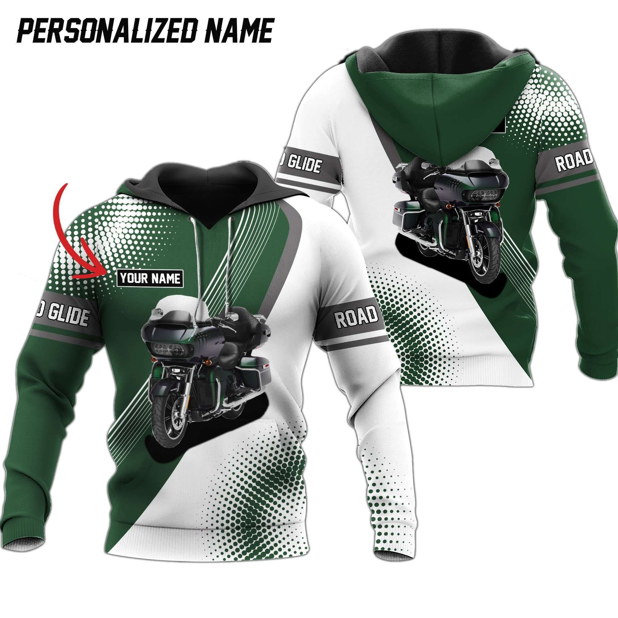 Personalized Name Road Glide Limited Rider Gift 3D printed Sweatshirt Hoodie Zipped Hoodie