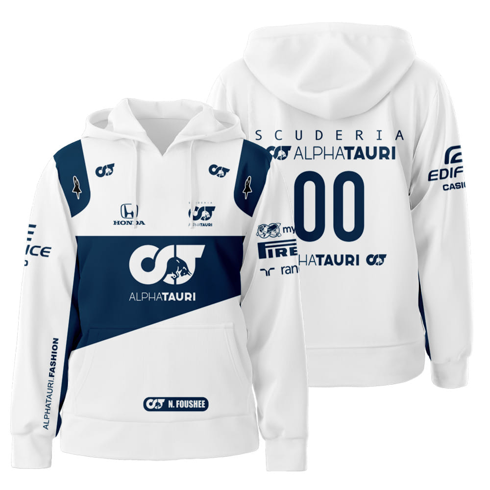 Personalized Number Scuderia Alphatauri 3D All Over Print Hoodie Zip-Up Hoodie