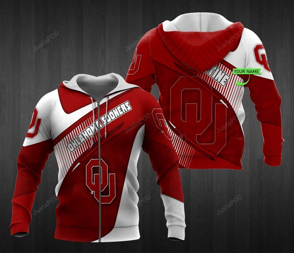 Personalized Oklahoma Sooners Hoodie  Zip Hoodie V1