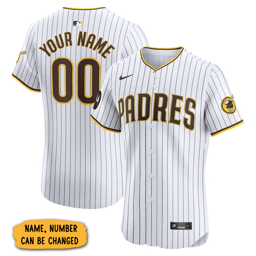 Personalized San Diego Padres Home Elite Jersey Presents For Baseball Lovers