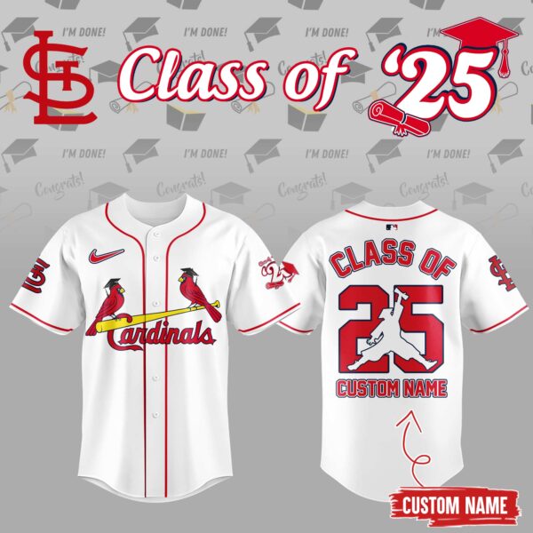 Personalized St. Louis Cardinals Class of 2025 Baseball Jersey Gift For Baseball Lover