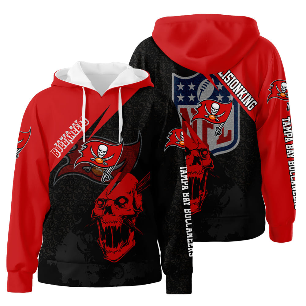 Personalized Tampa Bay Buccaneers 3D All Over Print Hoodie Zip-Up Hoodie
