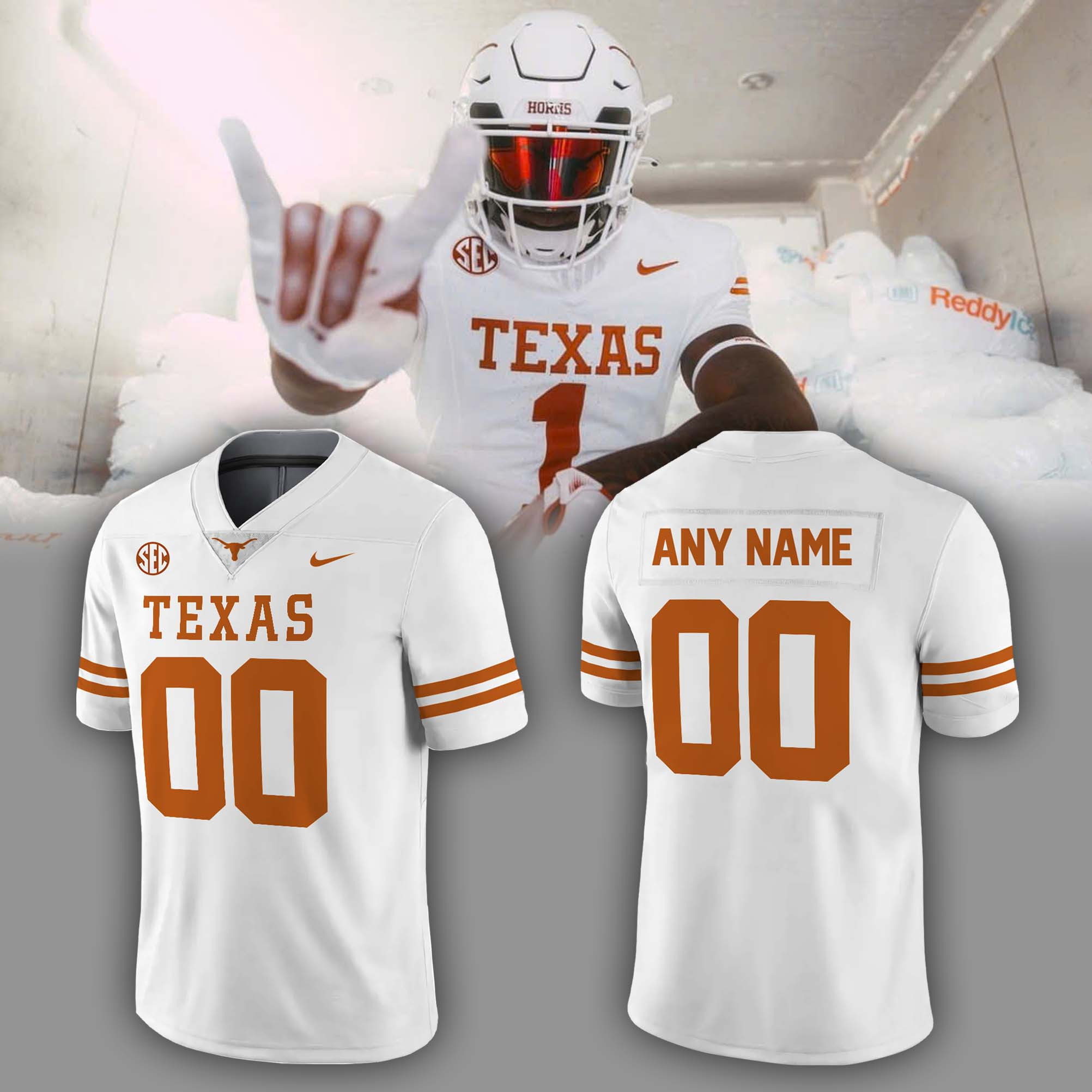 Personalized Texas Longhorns Football Jersey Unique Gifts For Football Fans