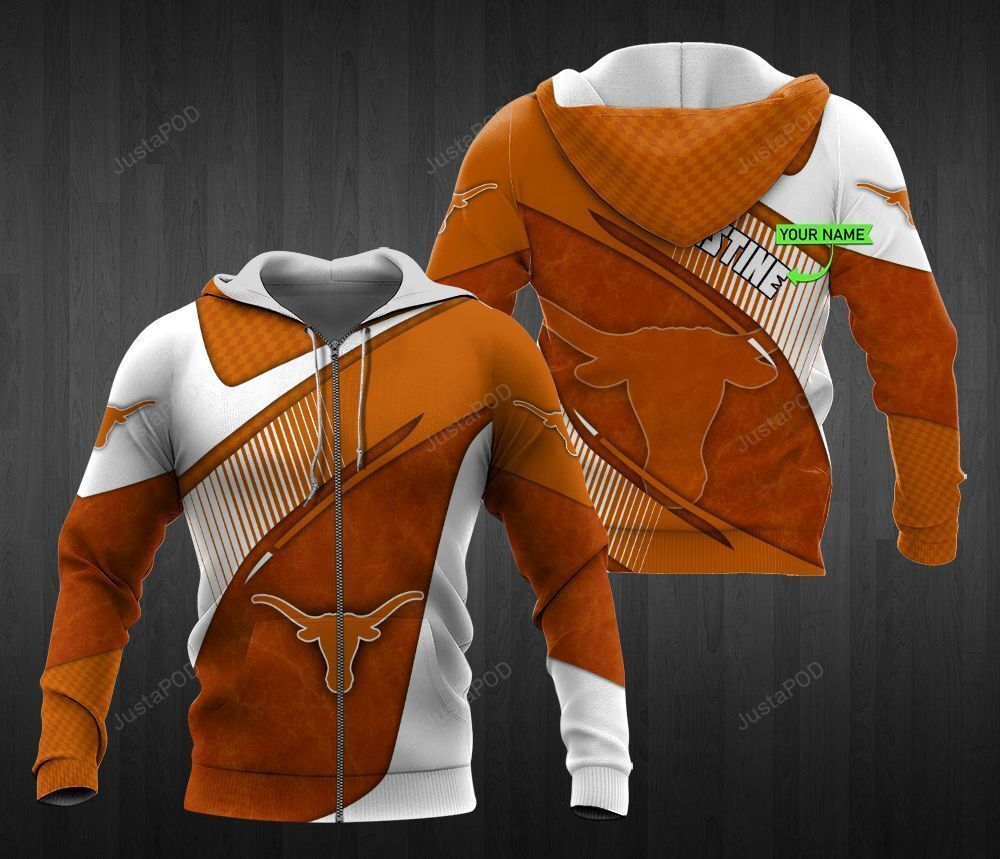 Personalized Texas Longhorns Hoodie  Zip Hoodie Version 2327