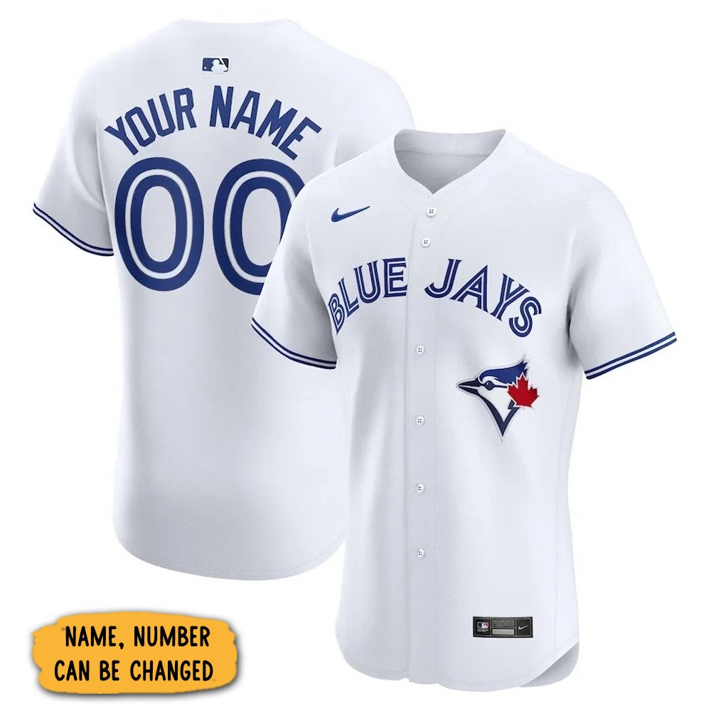 Personalized Toronto Blue Jays Home Elite Jersey Cool Gifts For Dad