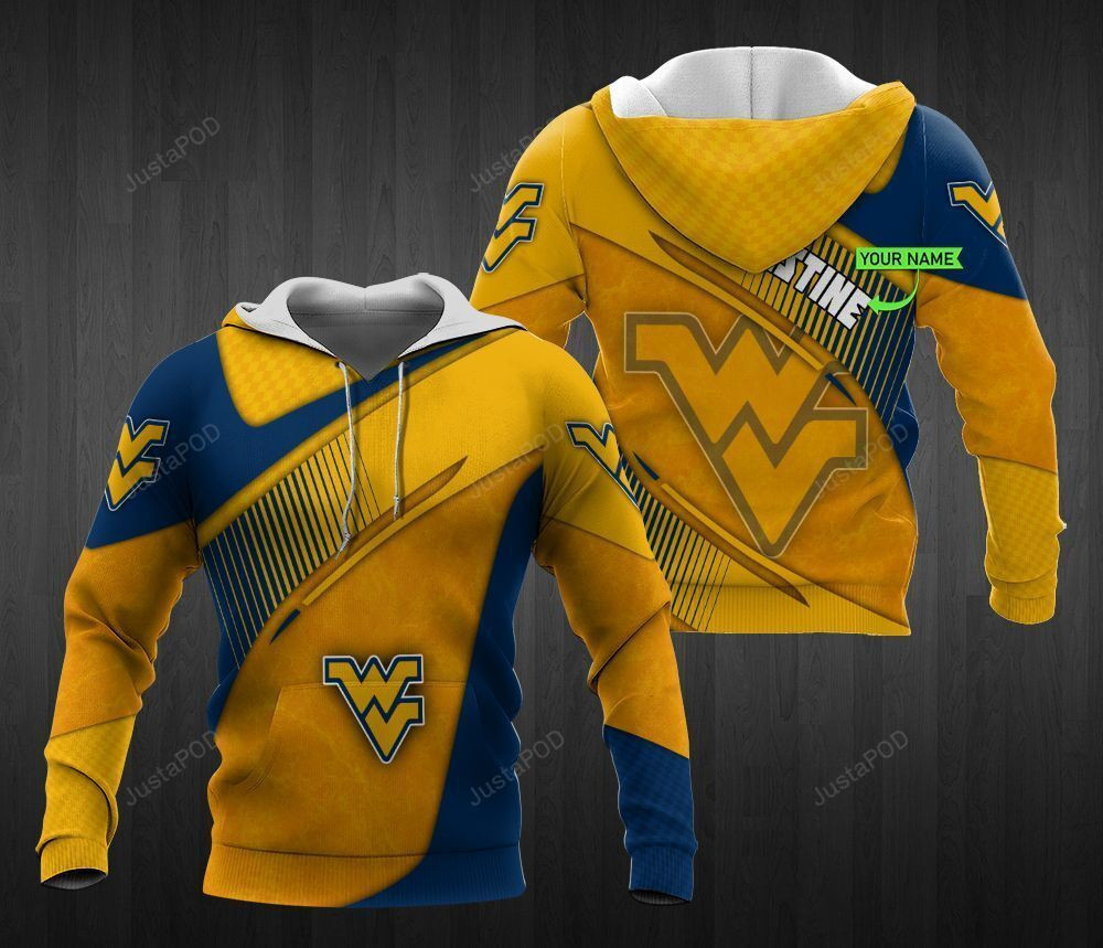 Personalized West Virginia Mountaineers Hoodie  Zip Hoodie