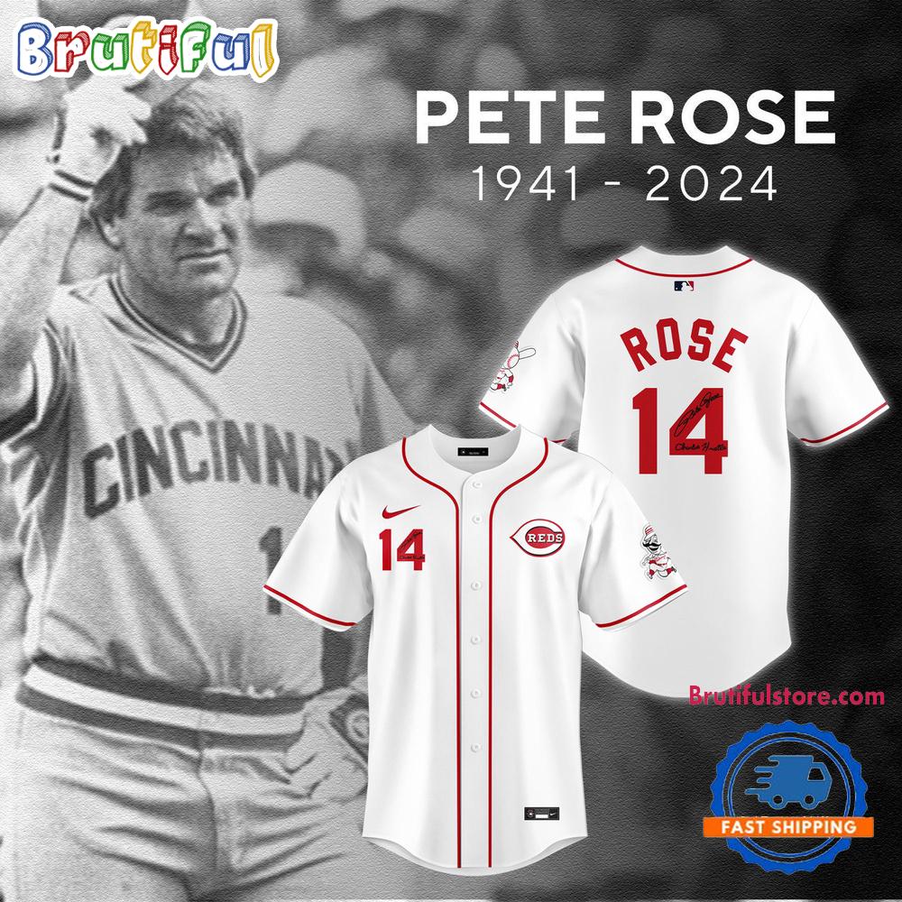 Pete Rose 1941-2024 Signature Baseball Jersey