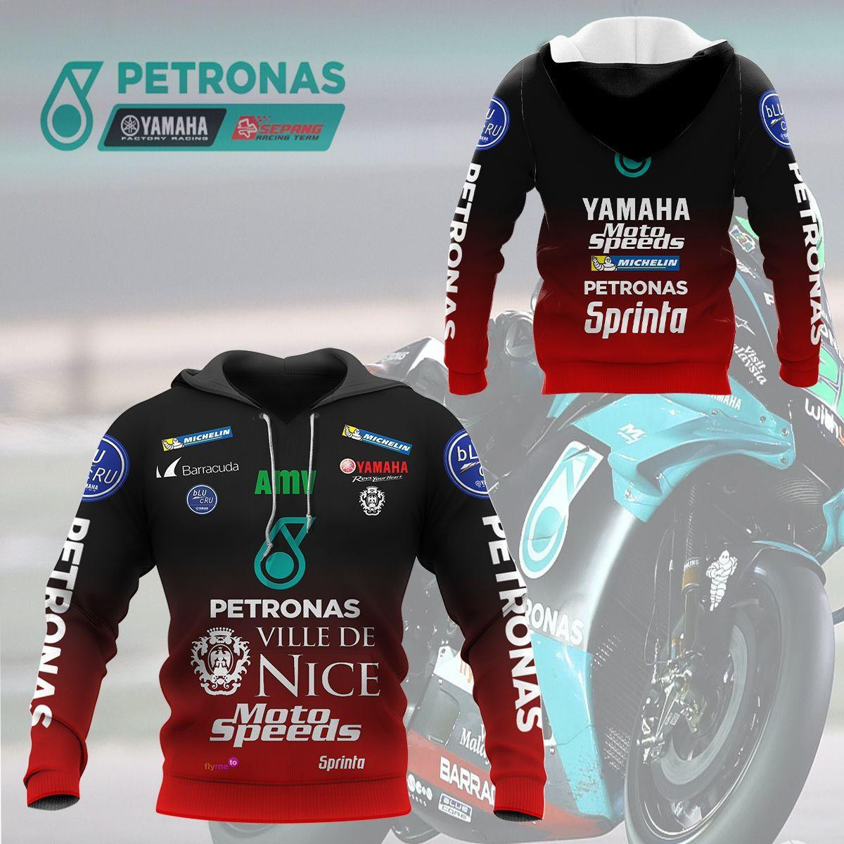 Petronas Yamaha Shirt Fan Gift 207 Version Unisex 3d Hoodie Zip Hoodie