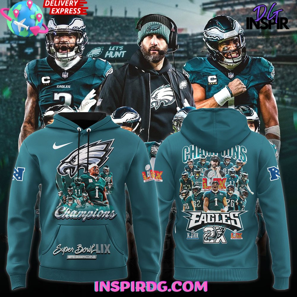 Philadelphia Eagles 2x Super Bowl Champions Special Hoodie Gift For Sport Music Fans