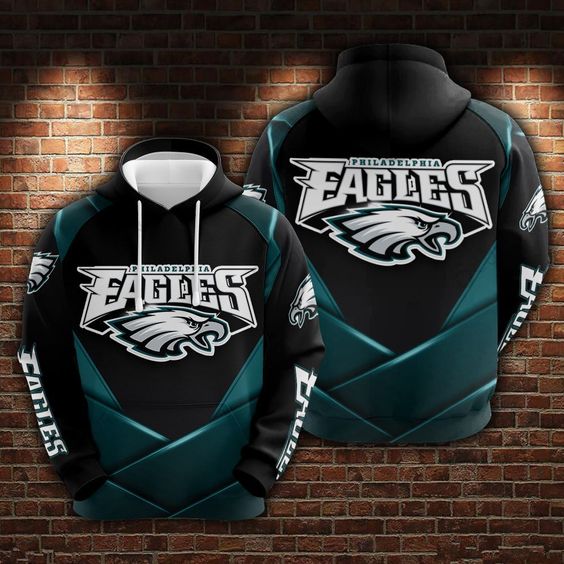 Philadelphia Eagles Big Logo NFL Football Team Hoodie