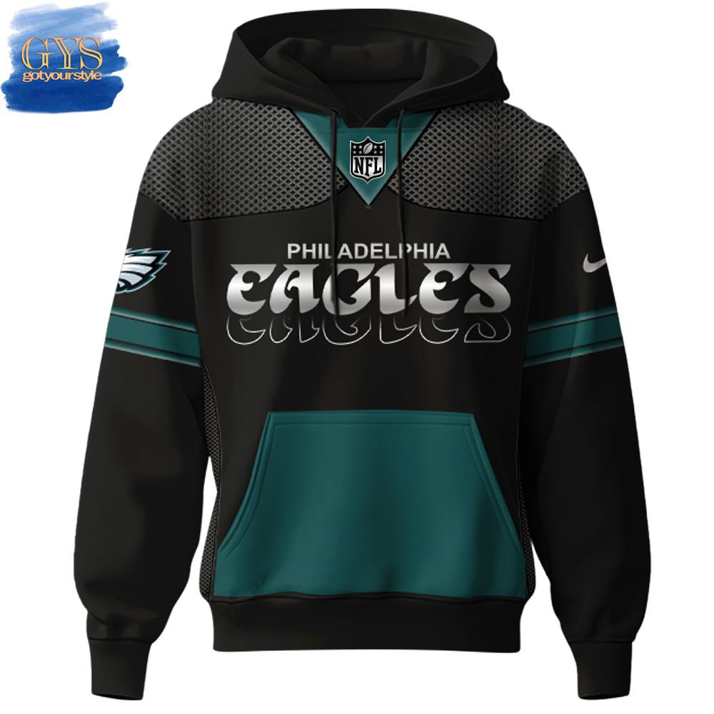 Philadelphia Eagles Carbon Black Fashion Game 2025 Hoodie