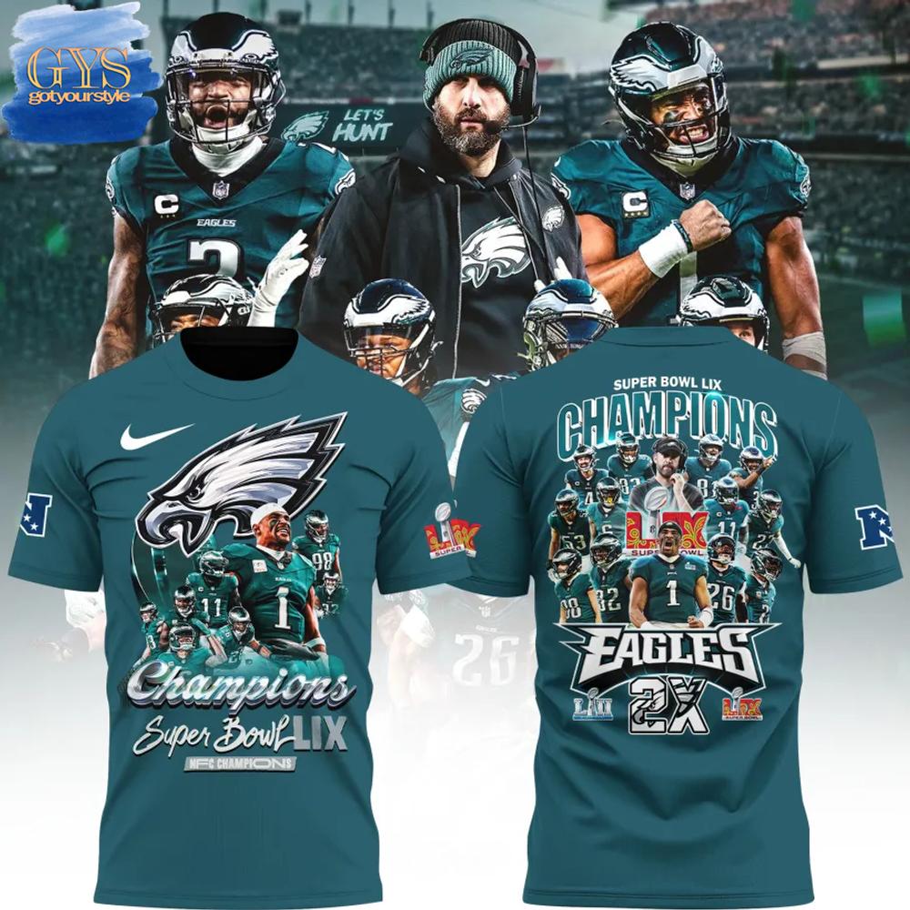 Philadelphia Eagles Champions Super Bowl LIX 2025 Limited Edition Shirt Gift For Sport Music Fans
